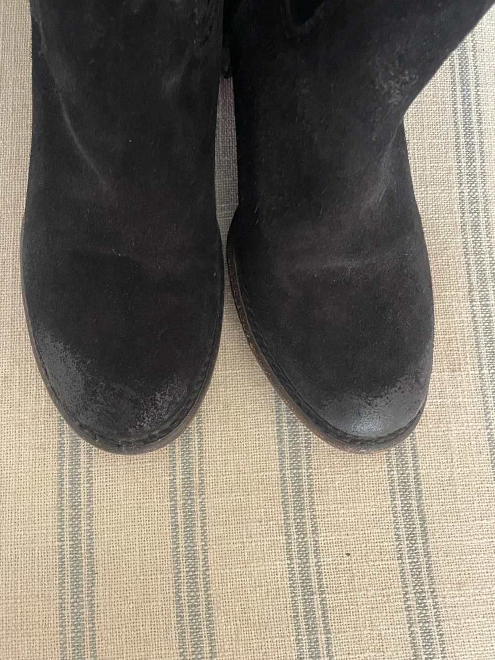 Freebird By Steven Blain Suede Over The Knee Boots Black Size US 10
